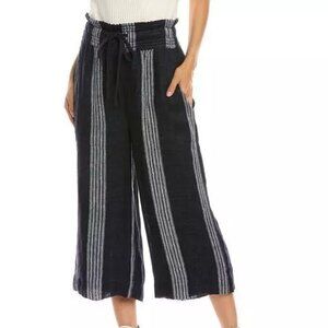 Sea New York Lyndee Linen Lounge Pants Striped Trouser Wide Leg S New 251681